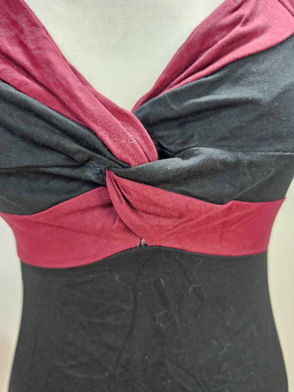 EK6332 Damen Kleid von Alchemy, schwarz/bordeaux, Gr. M3