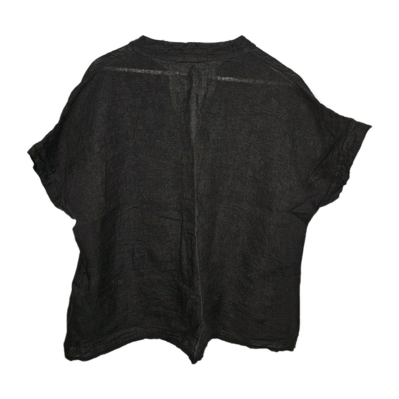 EK9997 Damen Bluse von Puro Lino, Schwarz, Gr. L3