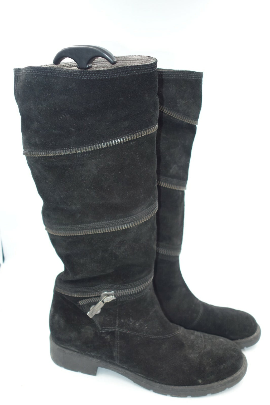 ES 0475 Janet Sport Wildleder Stiefel Gr 40 schwarz0