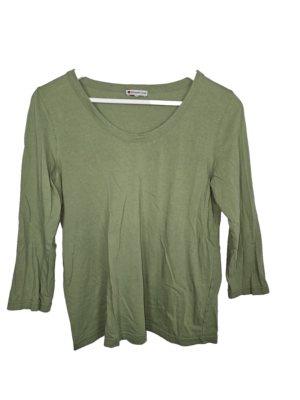 EK7308 Damen Langarmshirt von Street One, grün, Gr.400