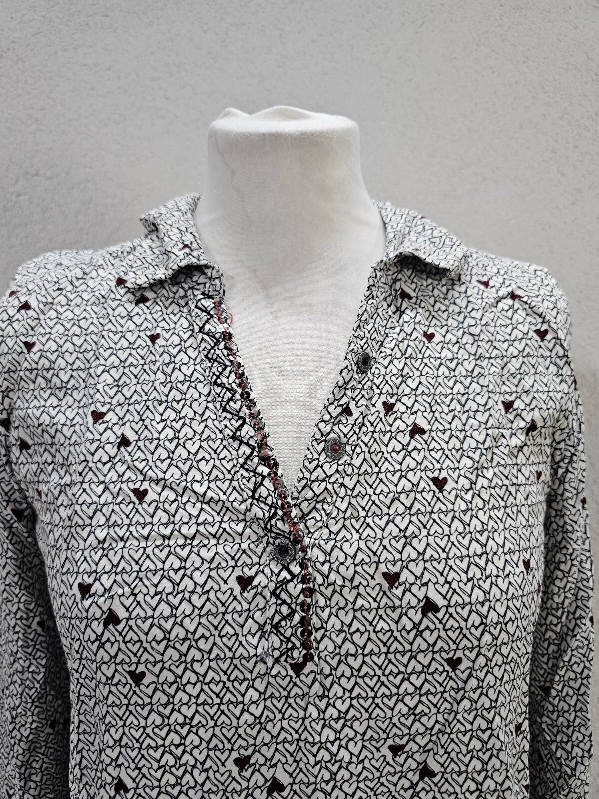 EK1077 Damen Bluse von Cecil, schwarz-weiß, Gr.S1