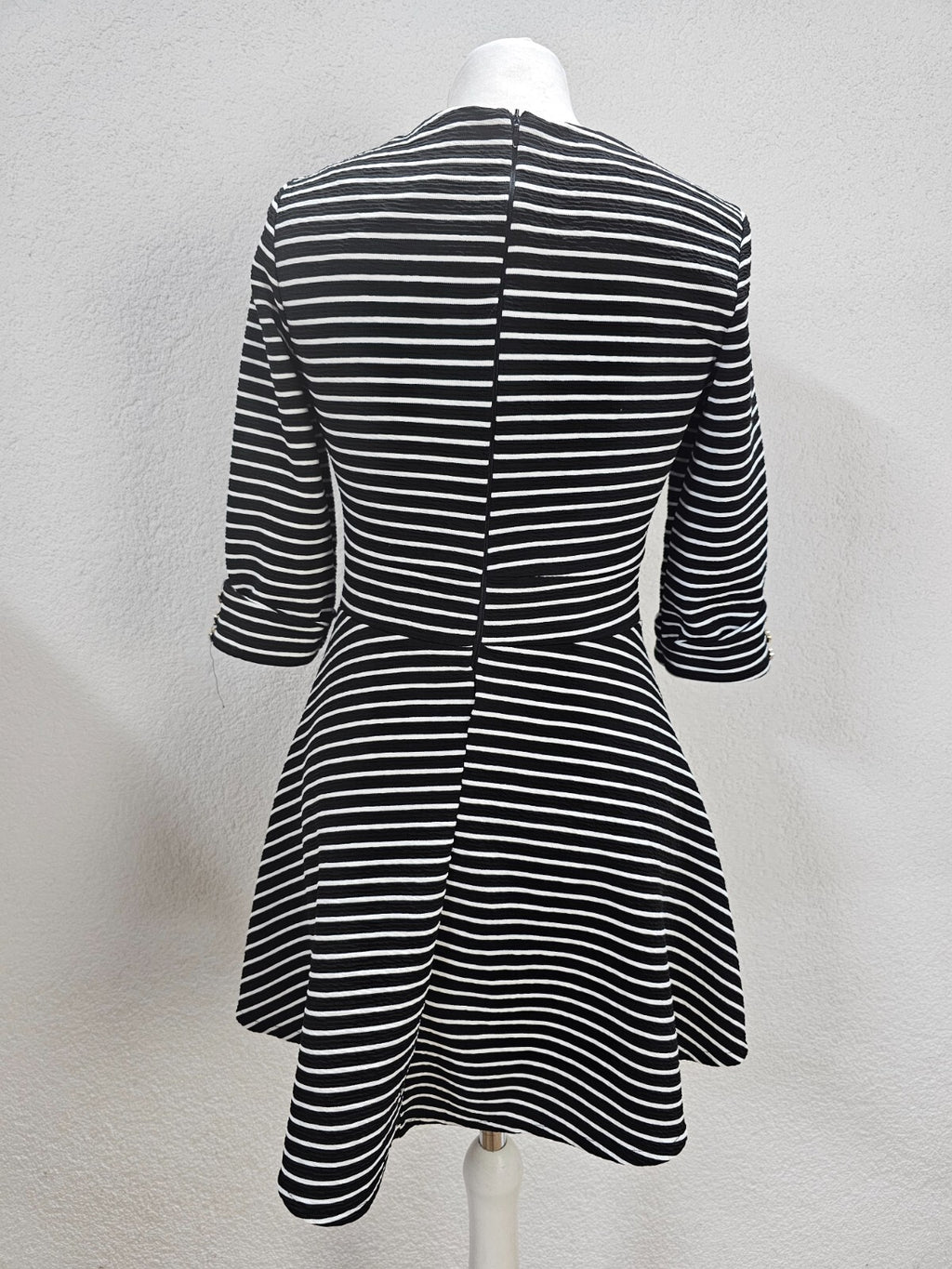 EK6259 Damen Kleid, schwarz-weiß, Gr.36/38 (nach Größentabelle)4