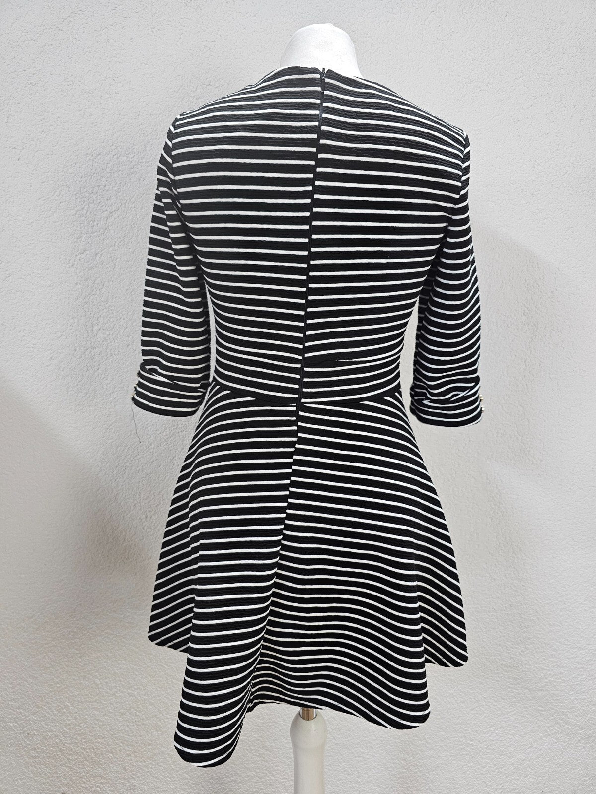 EK6259 Damen Kleid, schwarz-weiß, Gr.36/38 (nach Größentabelle)4