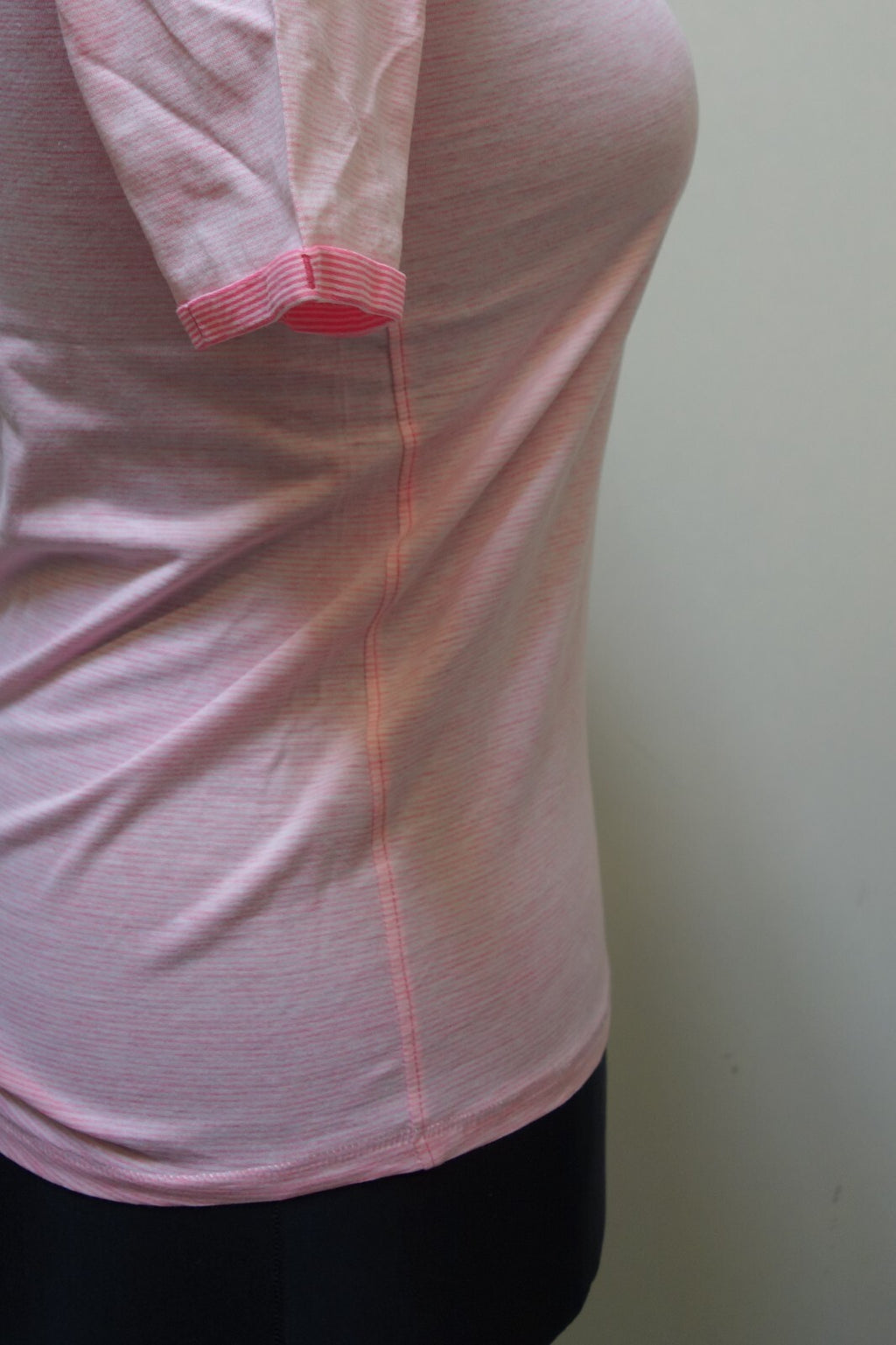 EK3374 Damen T-Shirt von Cecil, rosa/weiß gestreift, Gr. S4