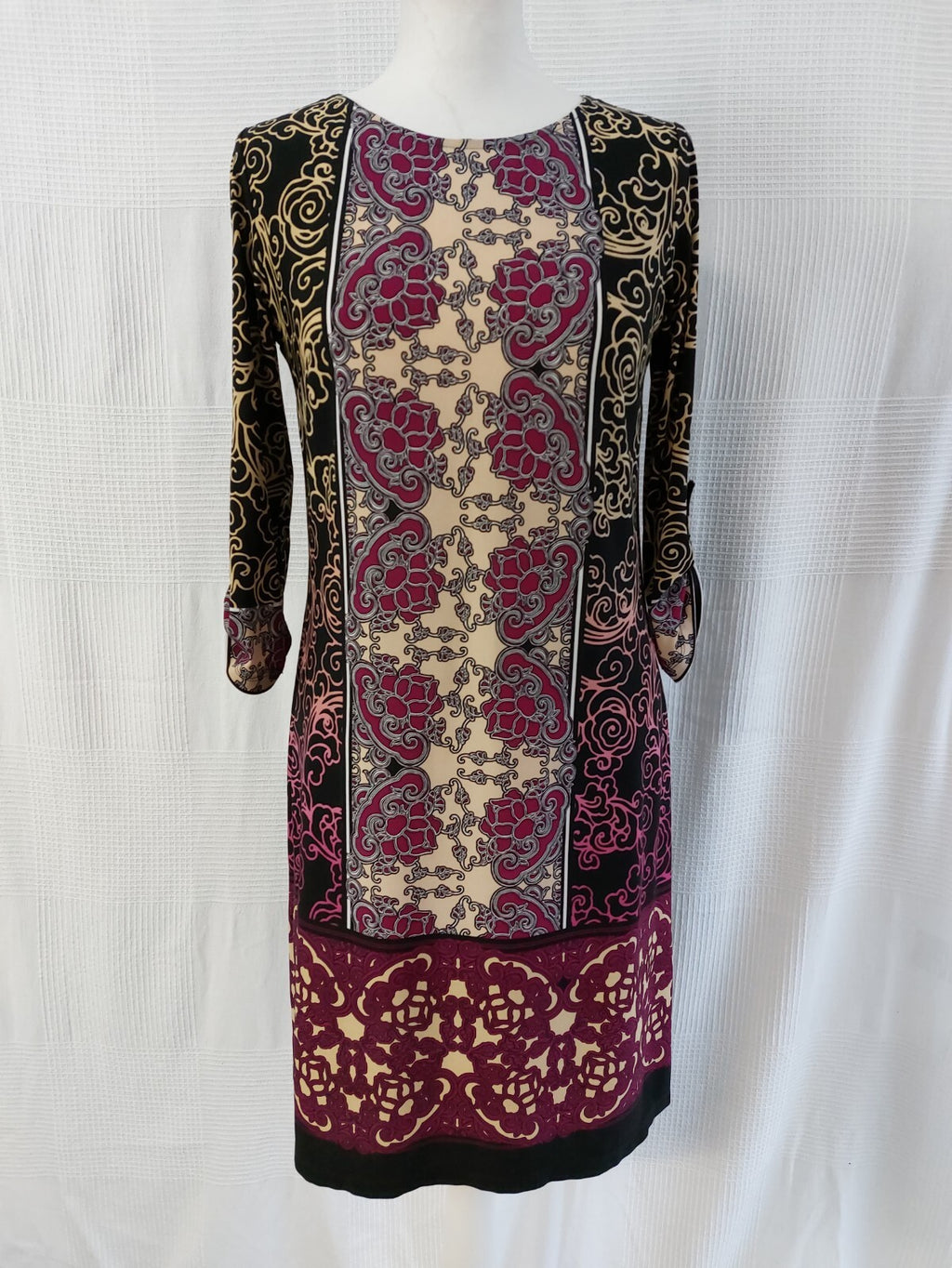 EK2765 Damen Kleid von London Times, mehrfarbig, Gr. 80