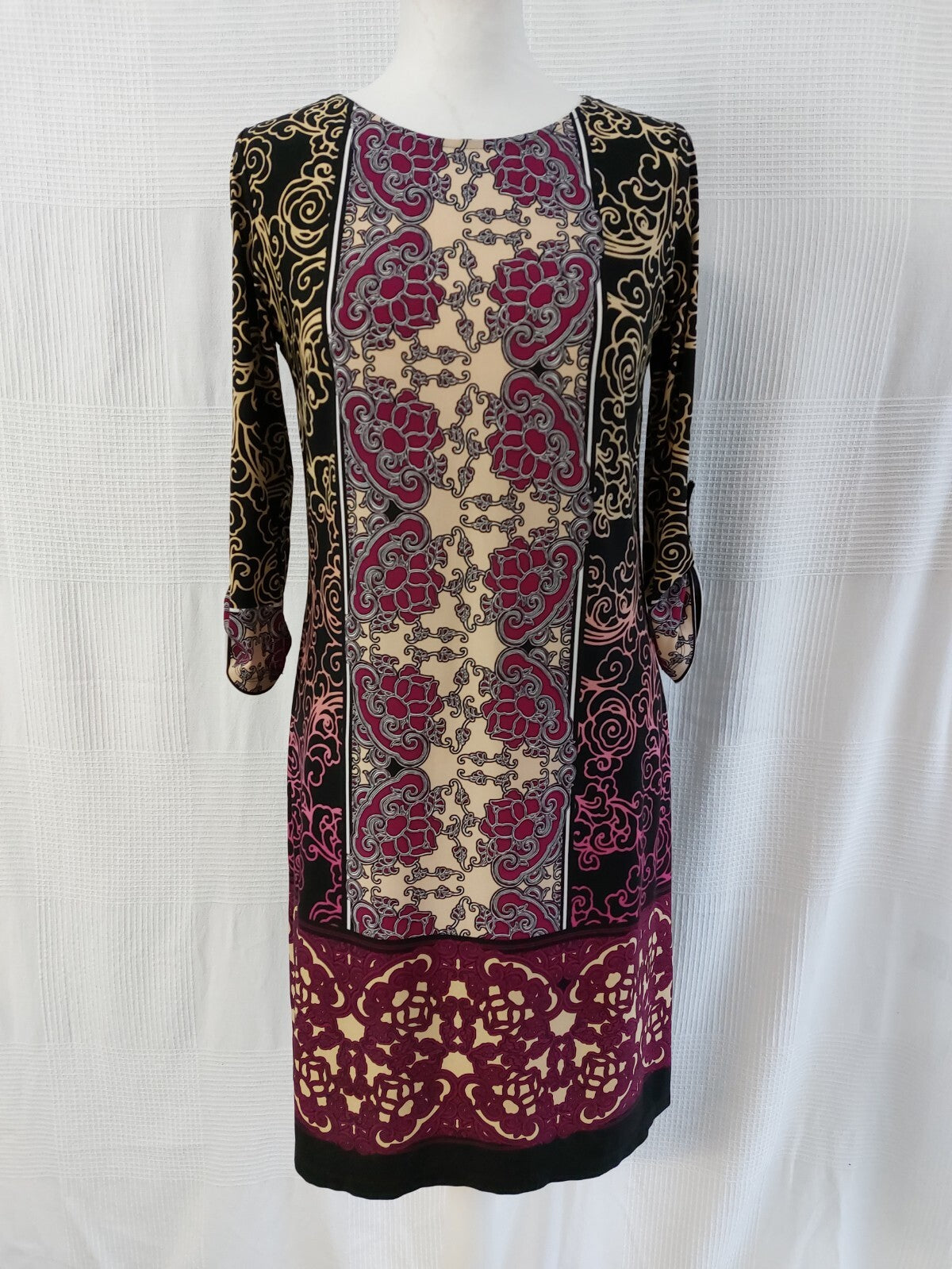 EK2765 Damen Kleid von London Times, mehrfarbig, Gr. 80