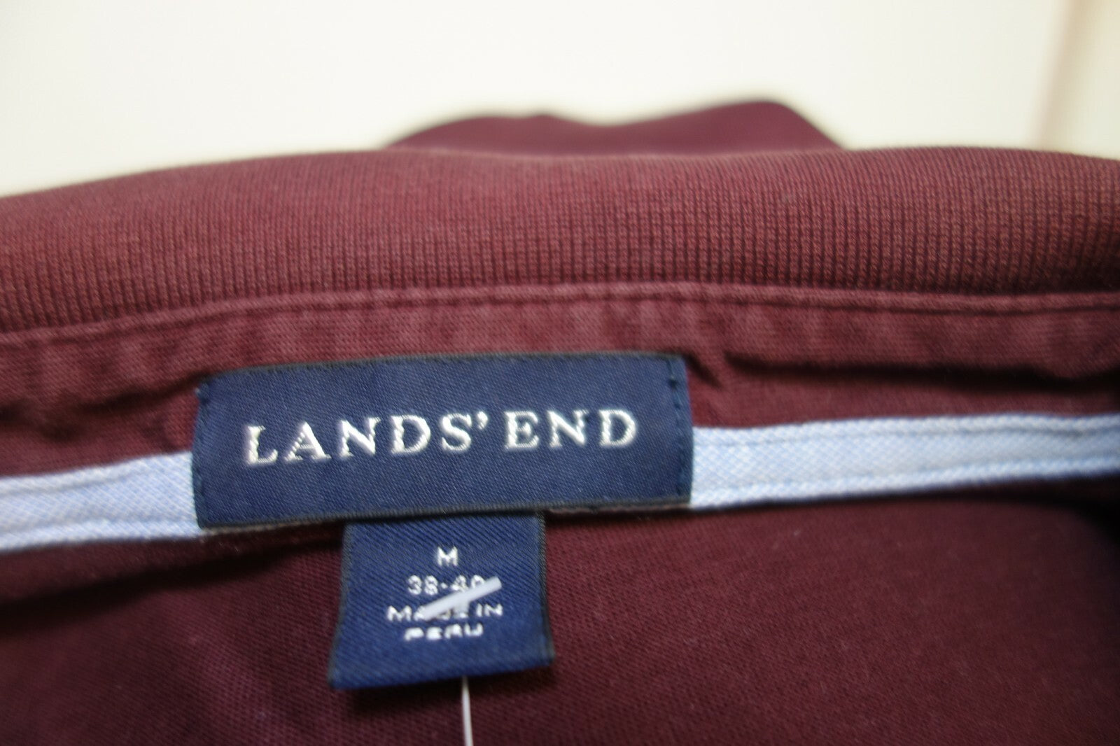 EK0813 Herren Langarmshirt von Land´s End, boredaux, M4