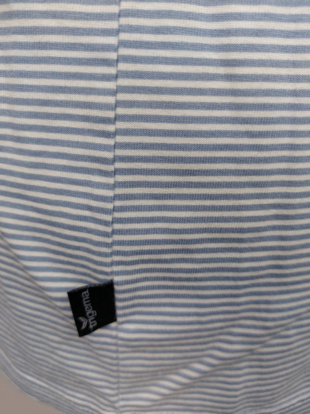 EK1312 Damen T-Shirt von Trigema, blau/weiß gestreift, Gr. S3