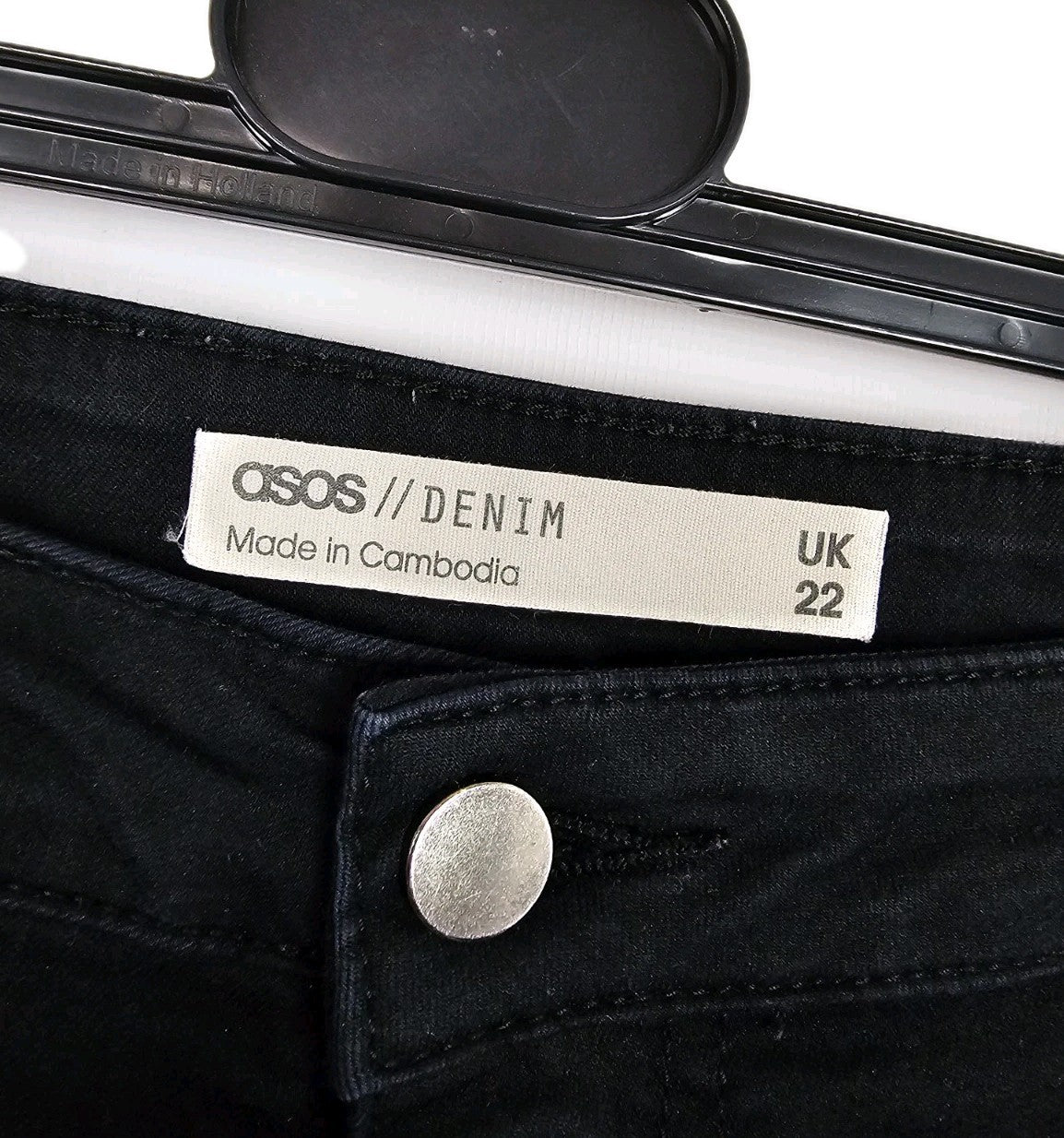 EK10386 Damen Jeans von Asos, Schwarz, Gr. 502