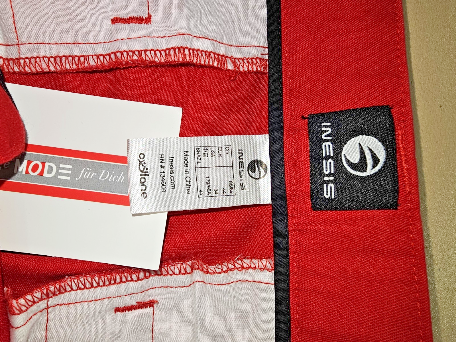 EK7660 Herrenhose Rot Inesis Gr 462