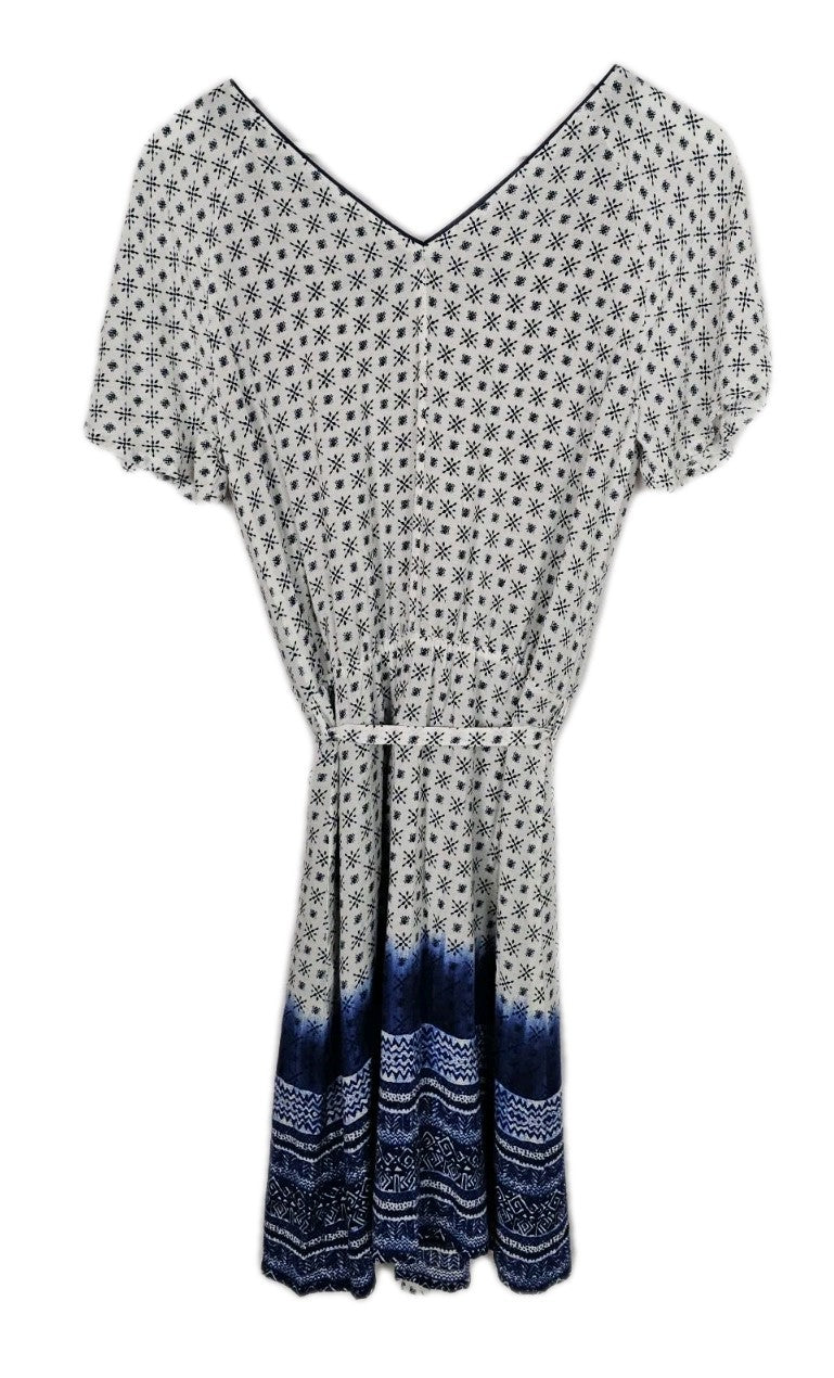 EK9523 Damen Kleid von Esprit, Weiß/Blau, Gr. 343