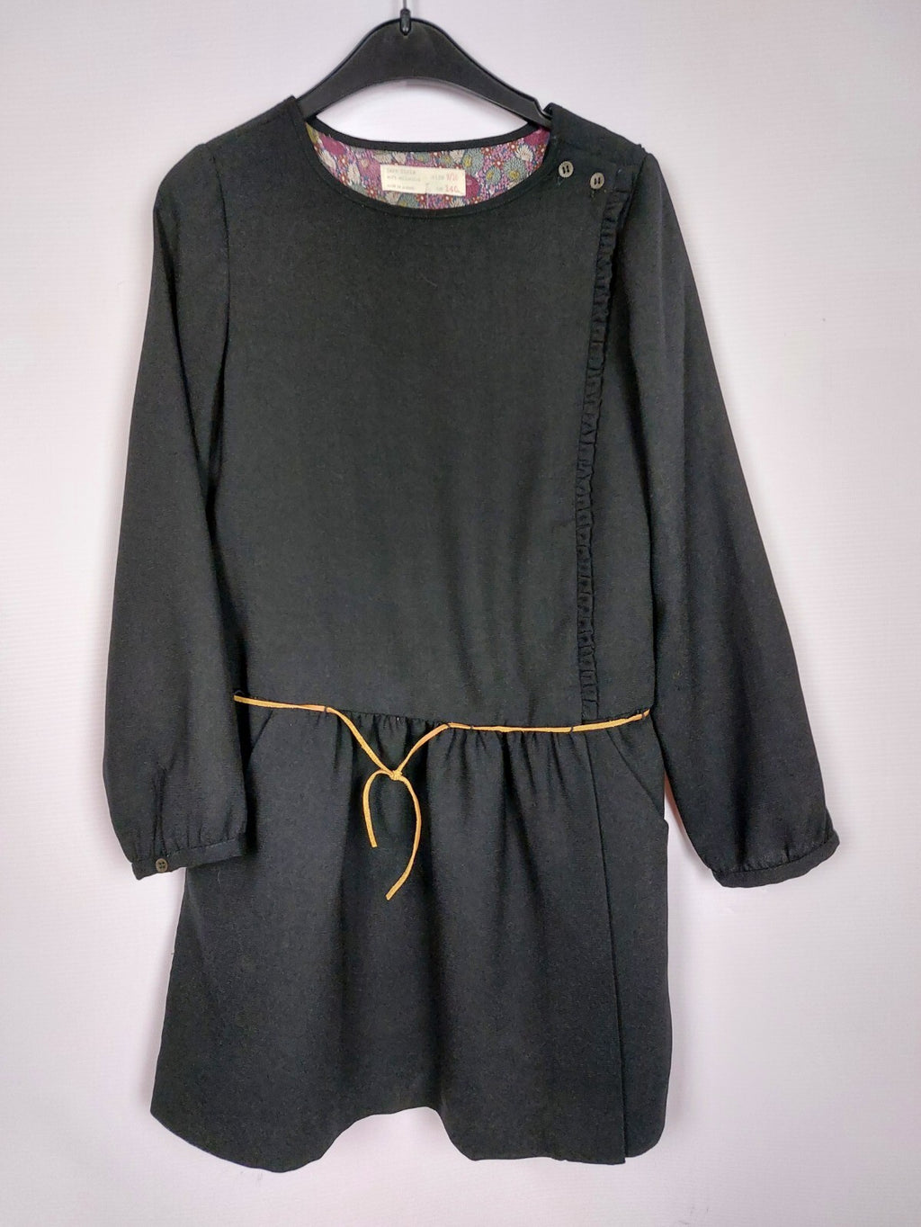 EK2841 Mädchen kleid von Zara, schwarz, Gr.1400