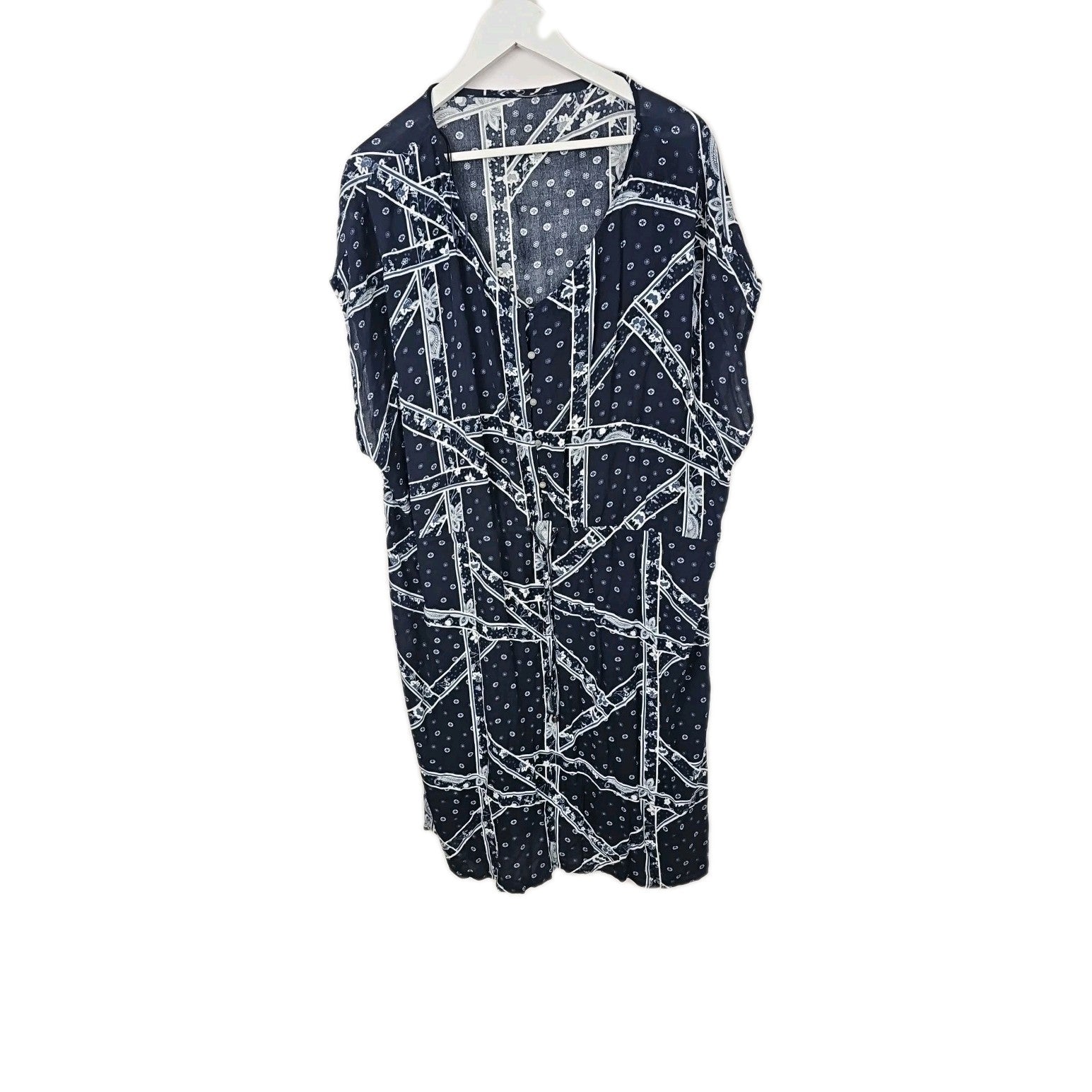 EK9136 Damenkleid Blau Gr.M0