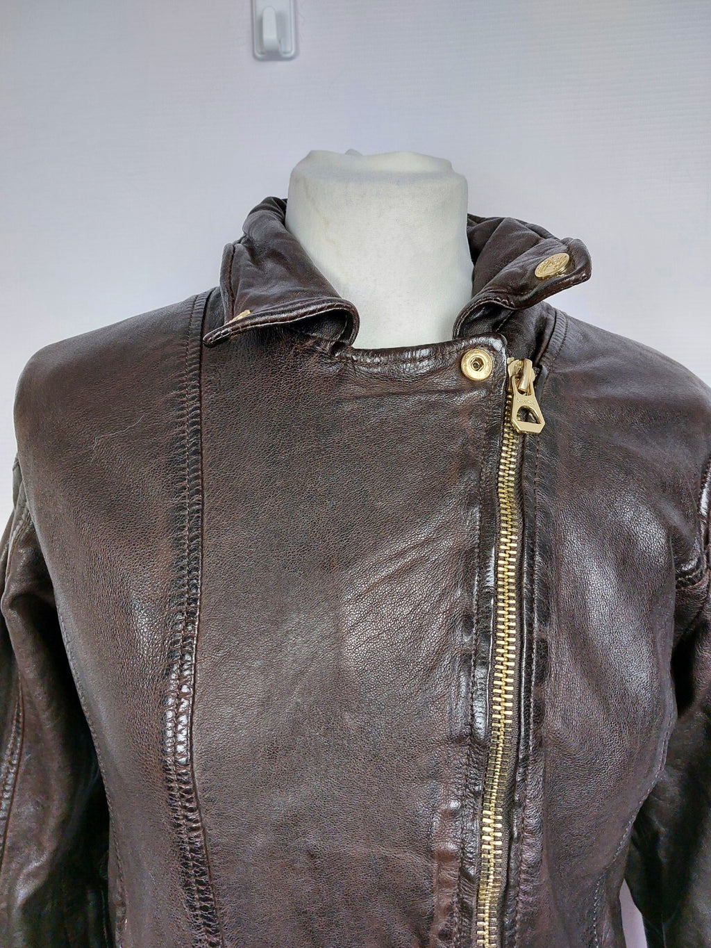 EK3165 Damen Lederjacke von Gipsy, braun, Gr. L (fällt kleiner aus)1