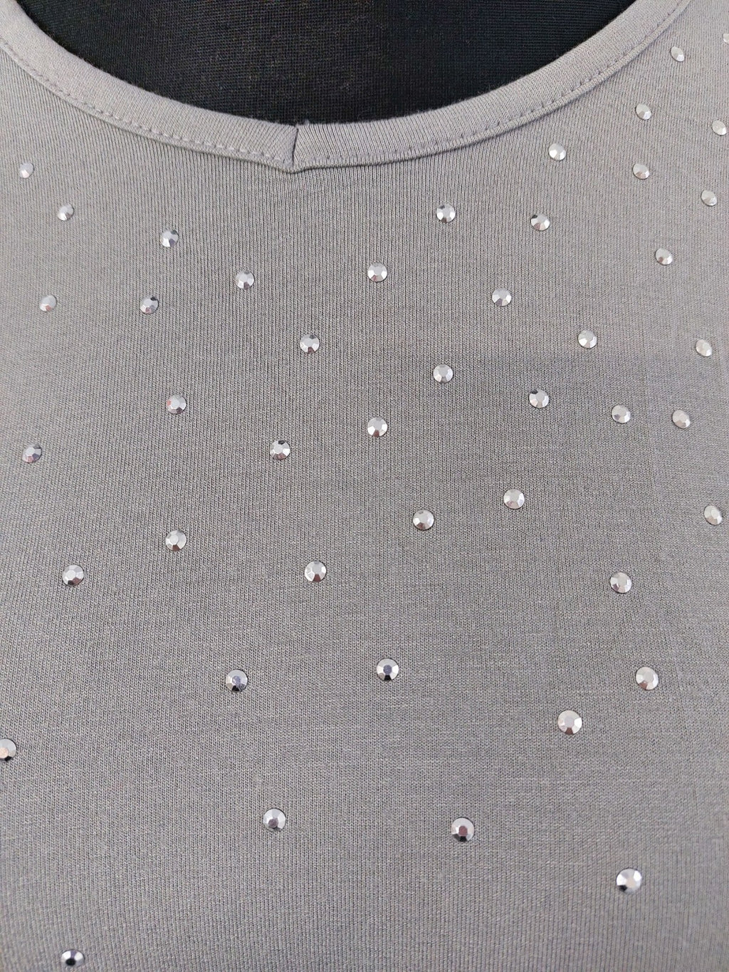 EK3436 Damen Shirt von Bexleys, grau mit Strasssteinen, Gr.XL2