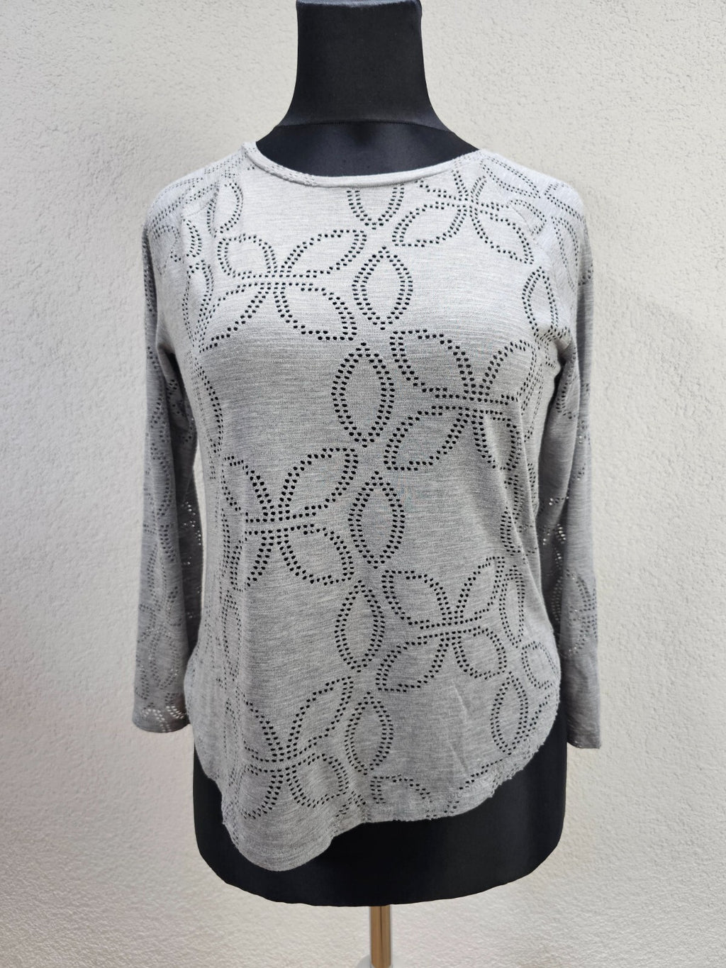 EK5784 Damen Langarmshirt von H&M, grau, Gr. M0