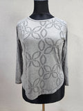EK5784 Damen Langarmshirt von H&M, grau, Gr. M0