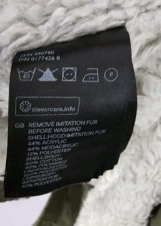 EK9754 Damen Parka von H&M, Grün, Gr. M6