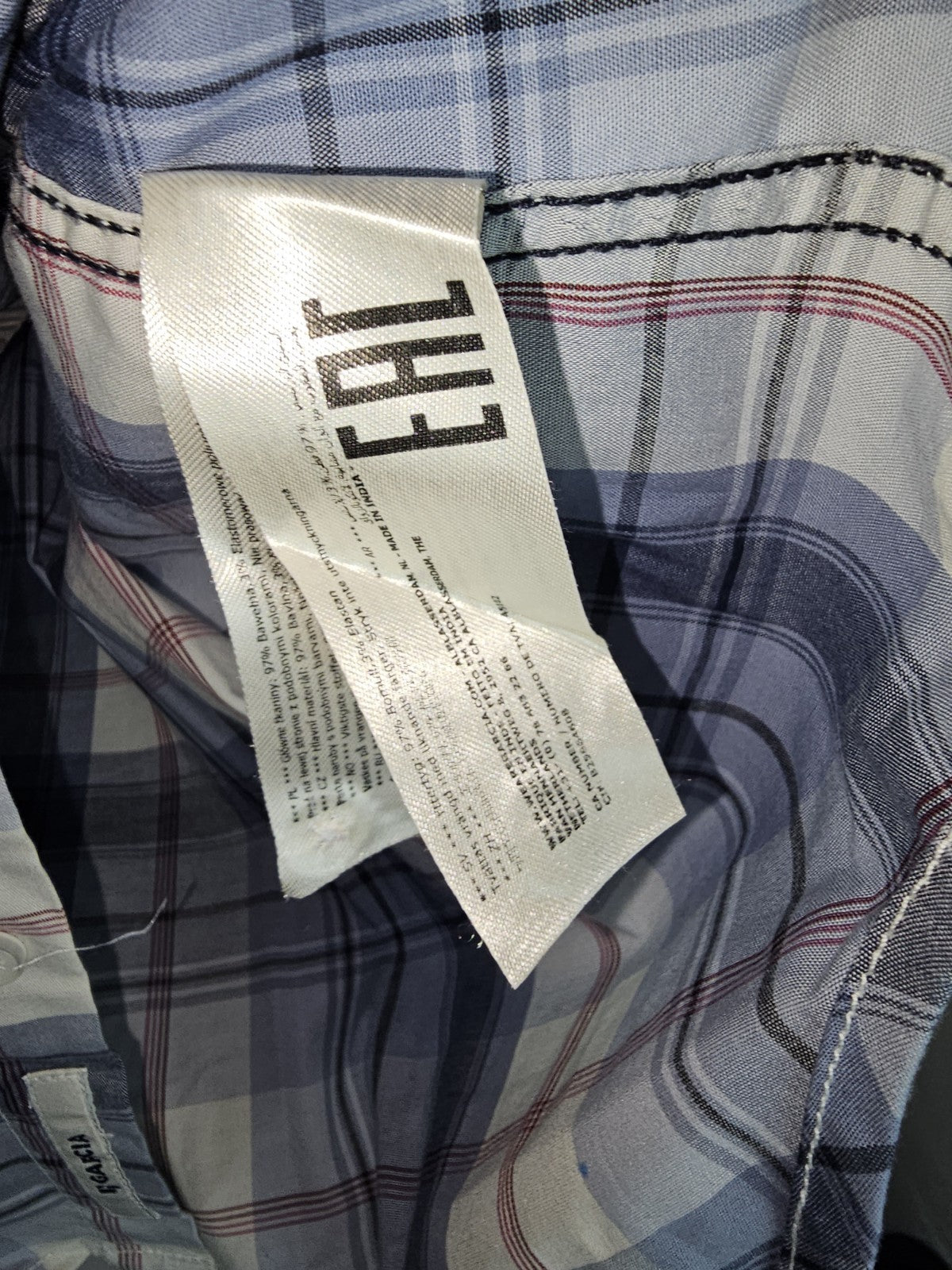 EK7911 Herren Hemd von Garcia, Blaugrau, Gr. M3