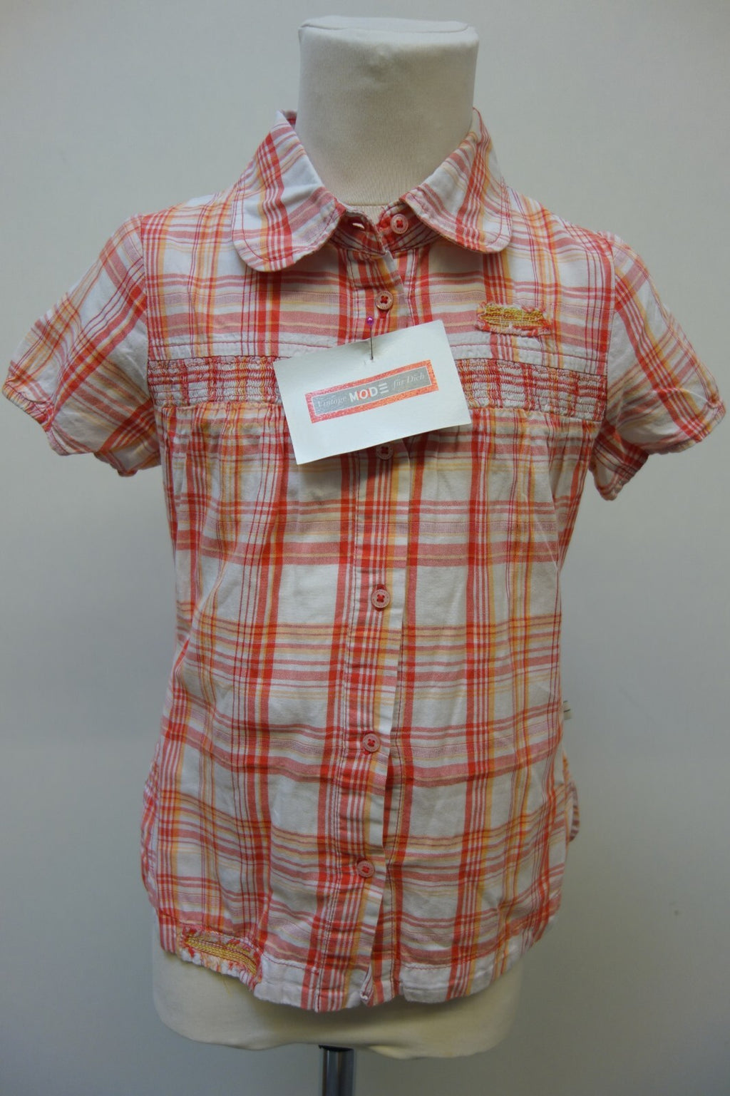 EK2080 Mädchen Bluse von Tom Tailor, kariert,  gr. 116/1220