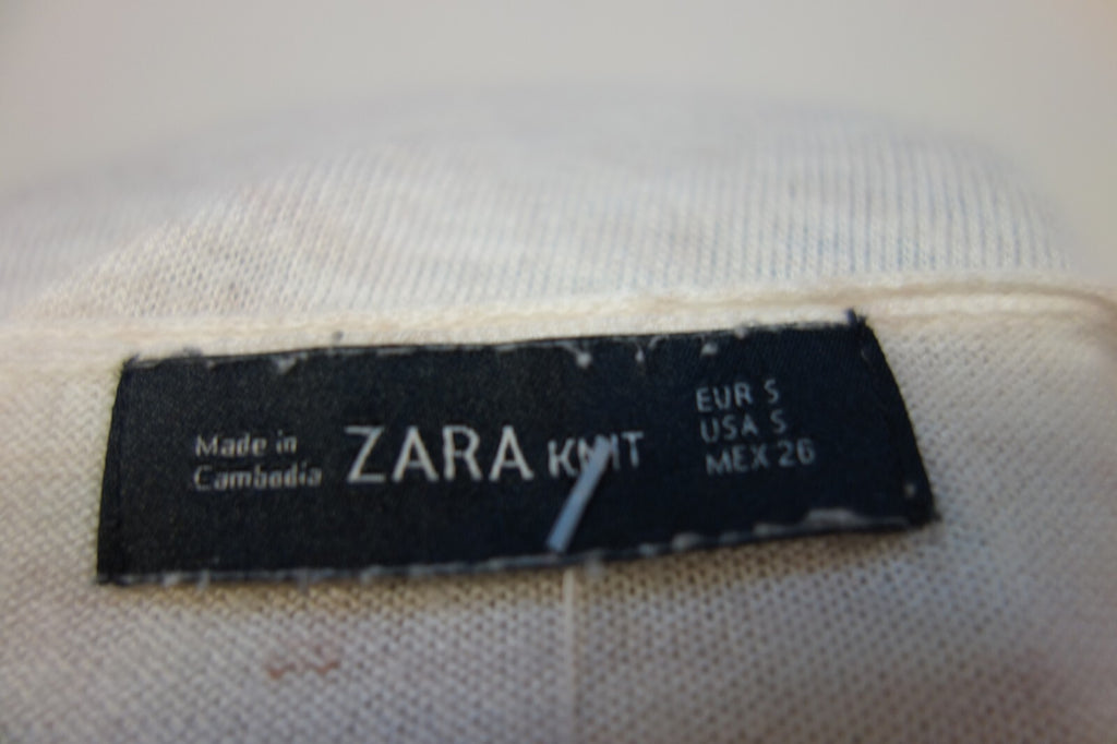 EK3123 Damen Shirt von Zara, beige, Gr. S4