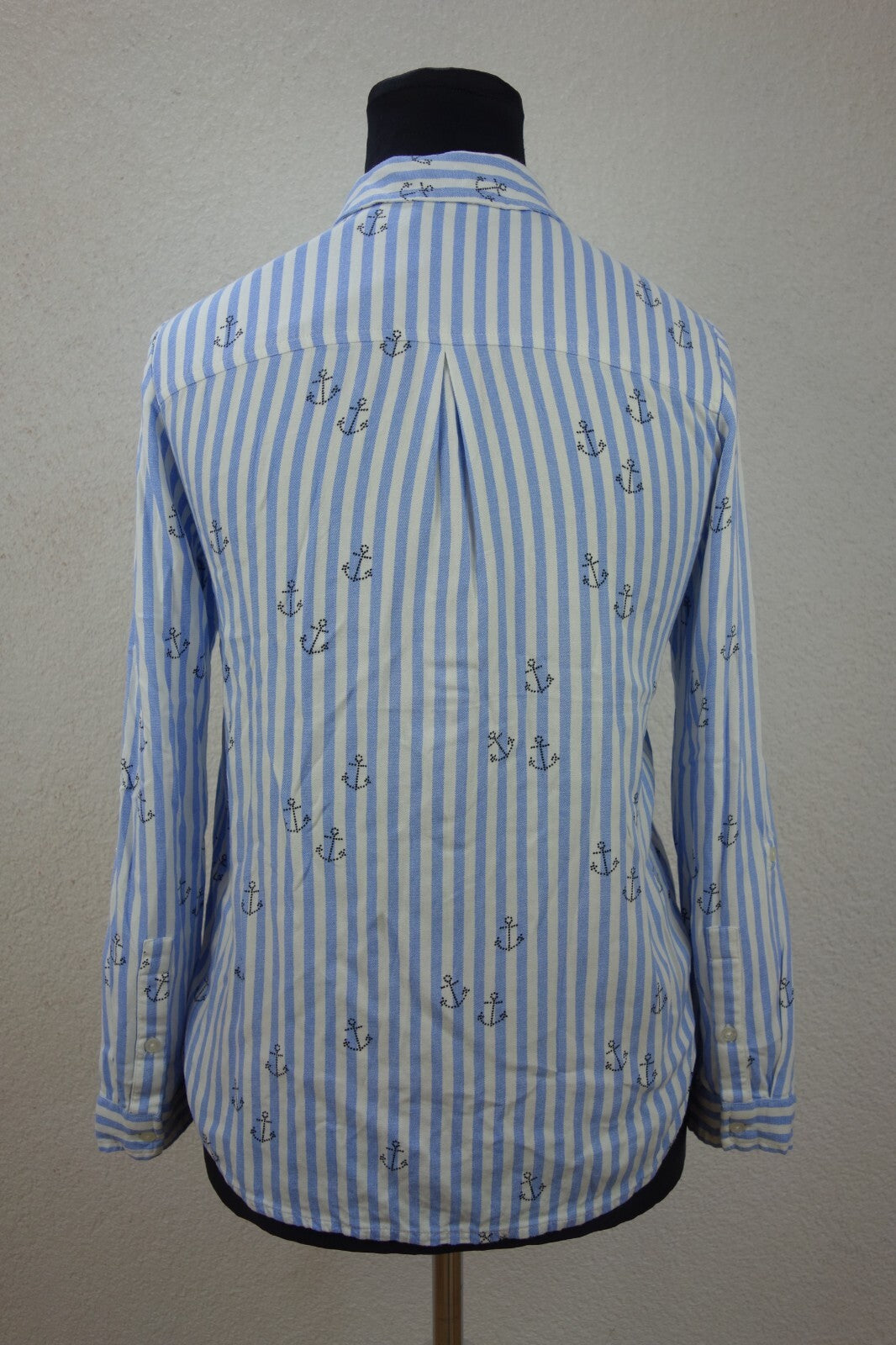 EK3756 Damen Bluse von Street One, weiß/blau gestreift, Gr. 363