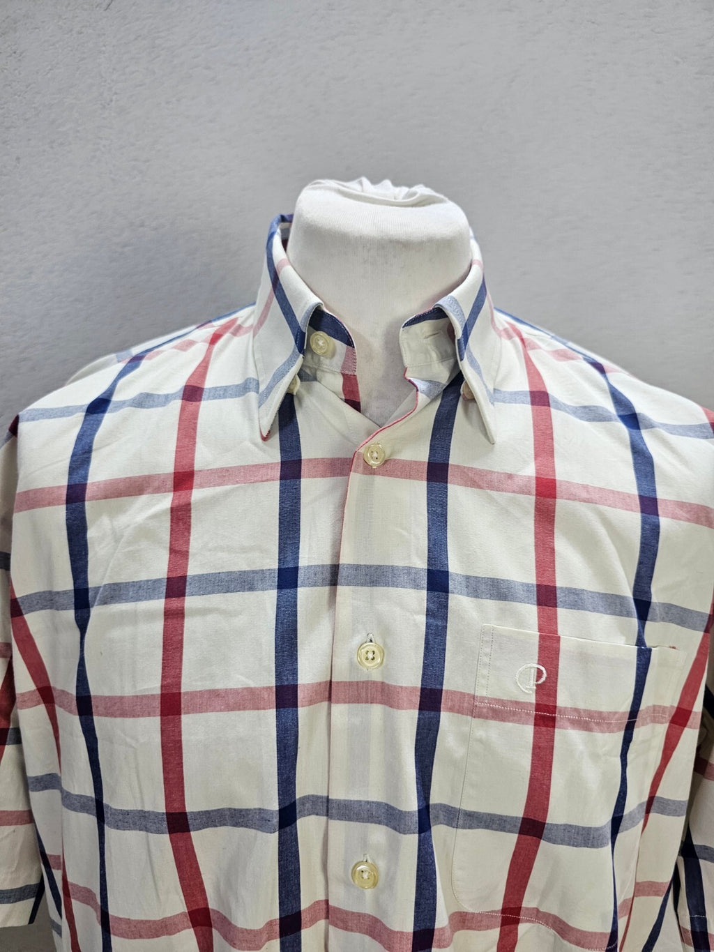 EK6035 Herren Hemd von PSY, beige-rot-blau, Gr.M(39/40)1