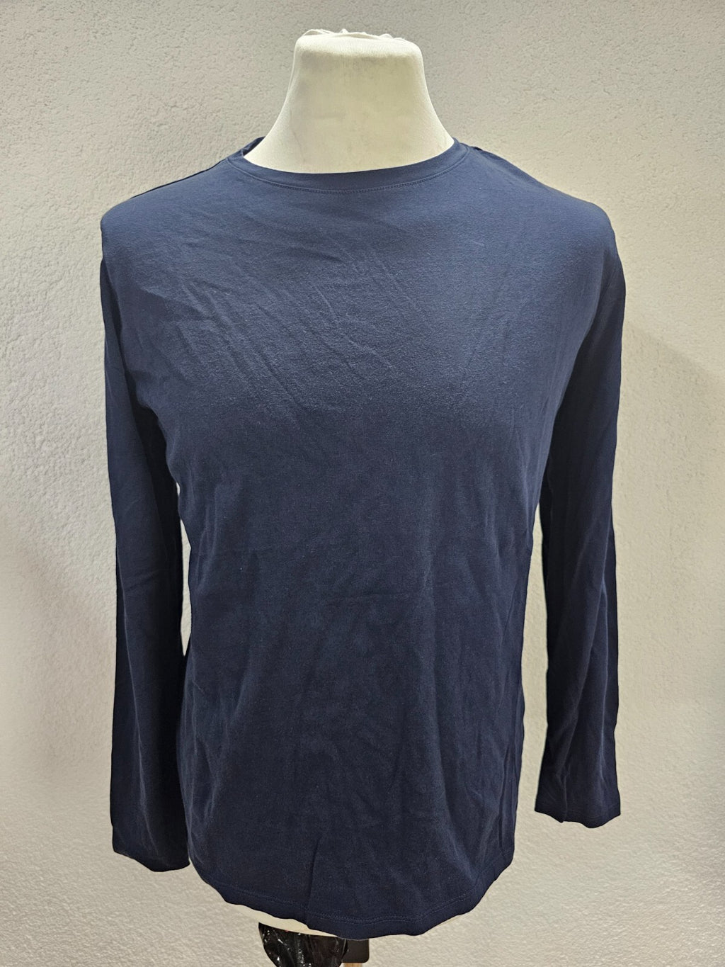 EK2709 Herren Langarmshirt von Lands End, dunkelblau, Gr. M0