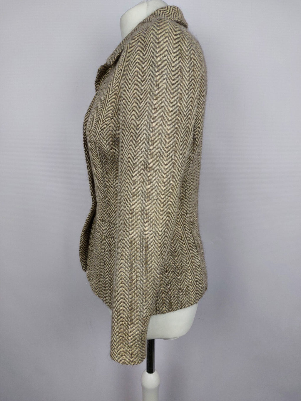 EK0060Damen Blazer von Team Couture, beige gemustert, Gr. 362