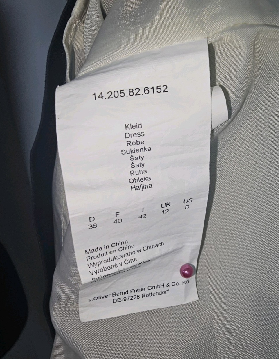 EK6068 Damen Kleid von S. Oliver, Beige, Gr. 385