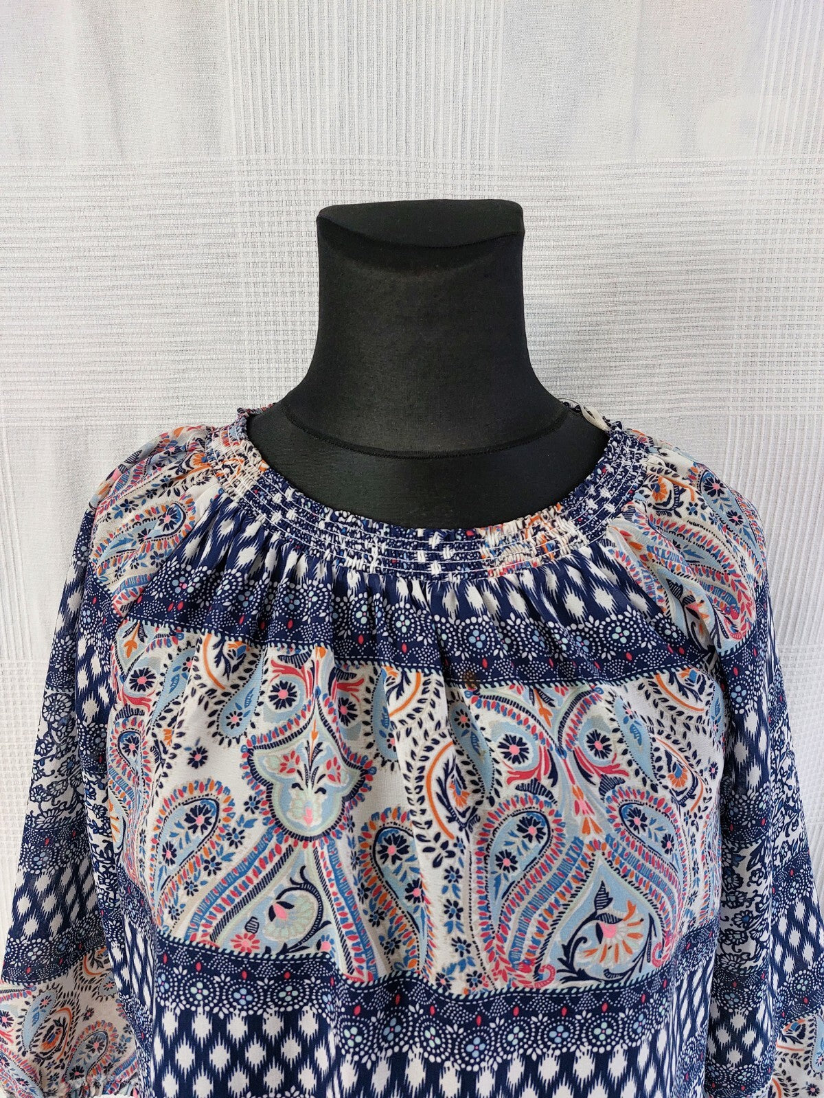 EK0361 Damen Oberteil von Bexleys, blau, gemsuert, Gr. 461