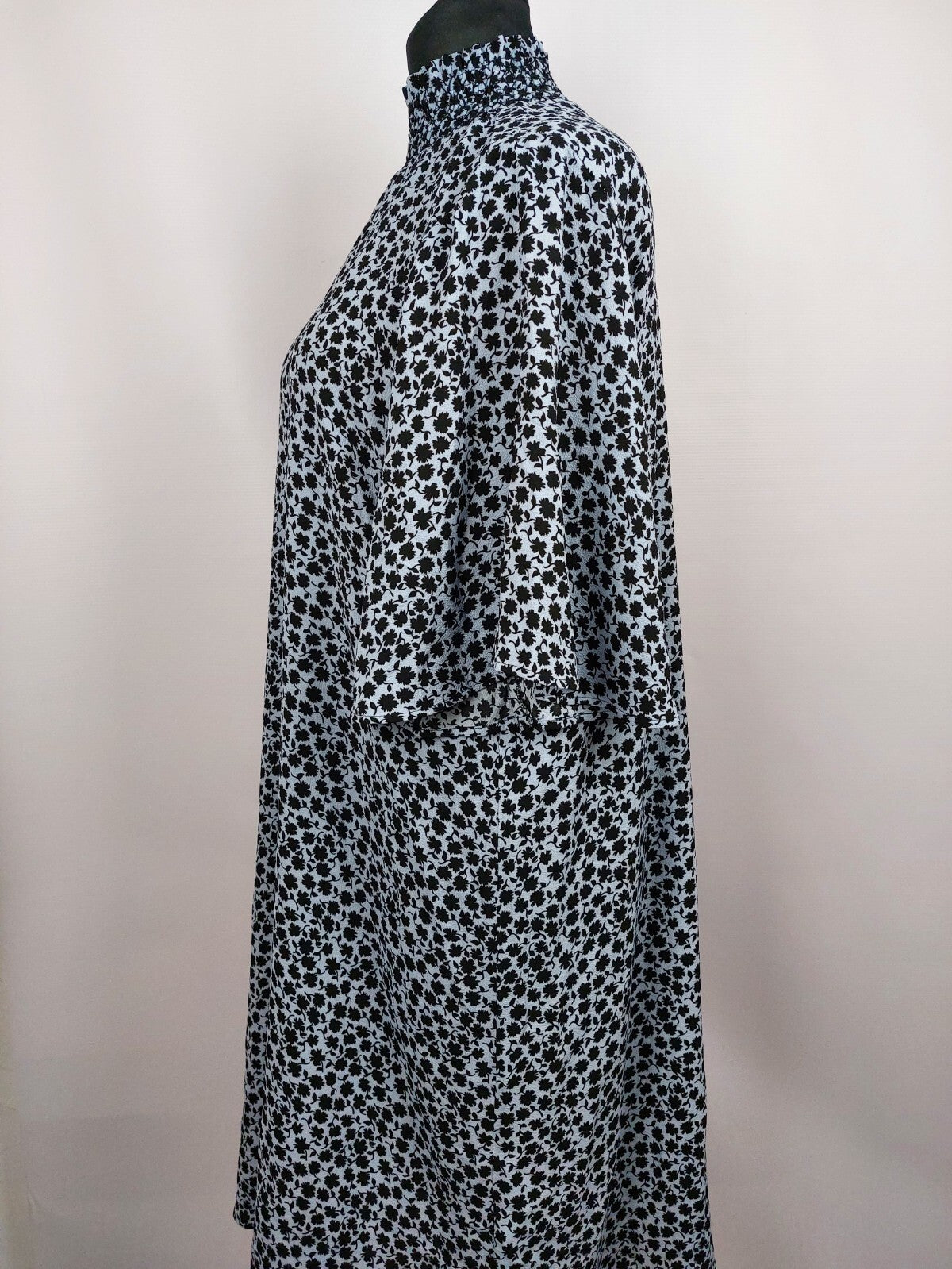 EK3914 Damen Kleid von H&M, blau/schwarz, Gr. 423