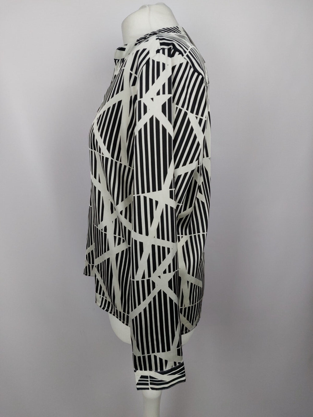 EK4384 Damen Bluse von Ynony Me, schwarz/weiß, Gr. L3