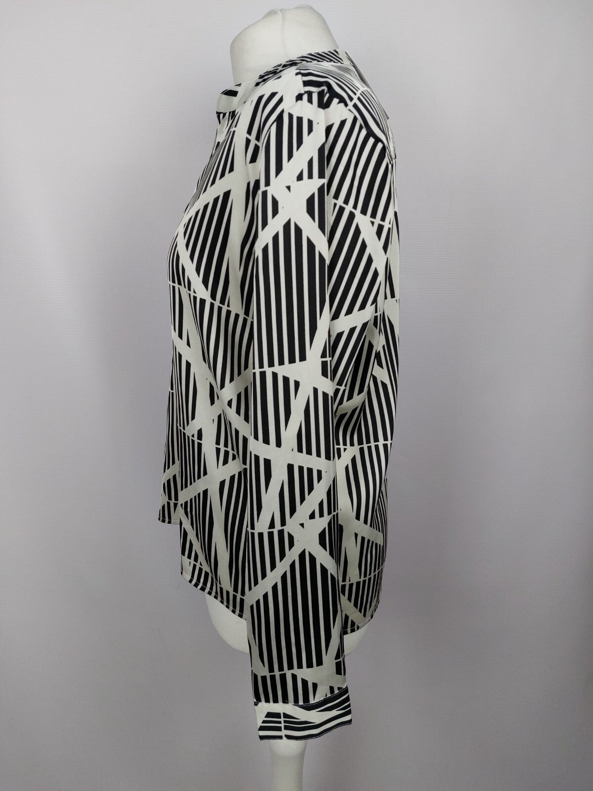 EK4384 Damen Bluse von Ynony Me, schwarz/weiß, Gr. L3