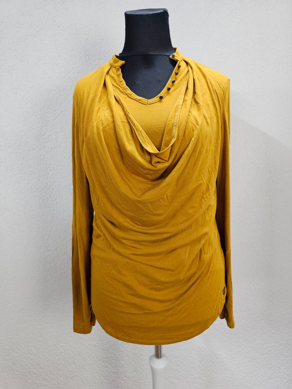 EK6078 Damen Langarmshirt von Khujo, ocker, Gr. XL0