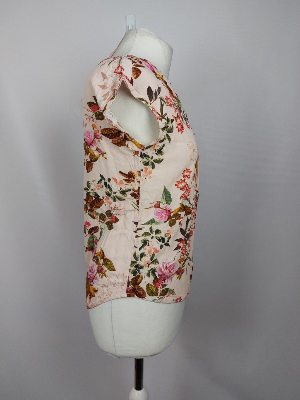 EK5133 Damen Bluse von Street One, rosa mit Blumen, Gr. 345