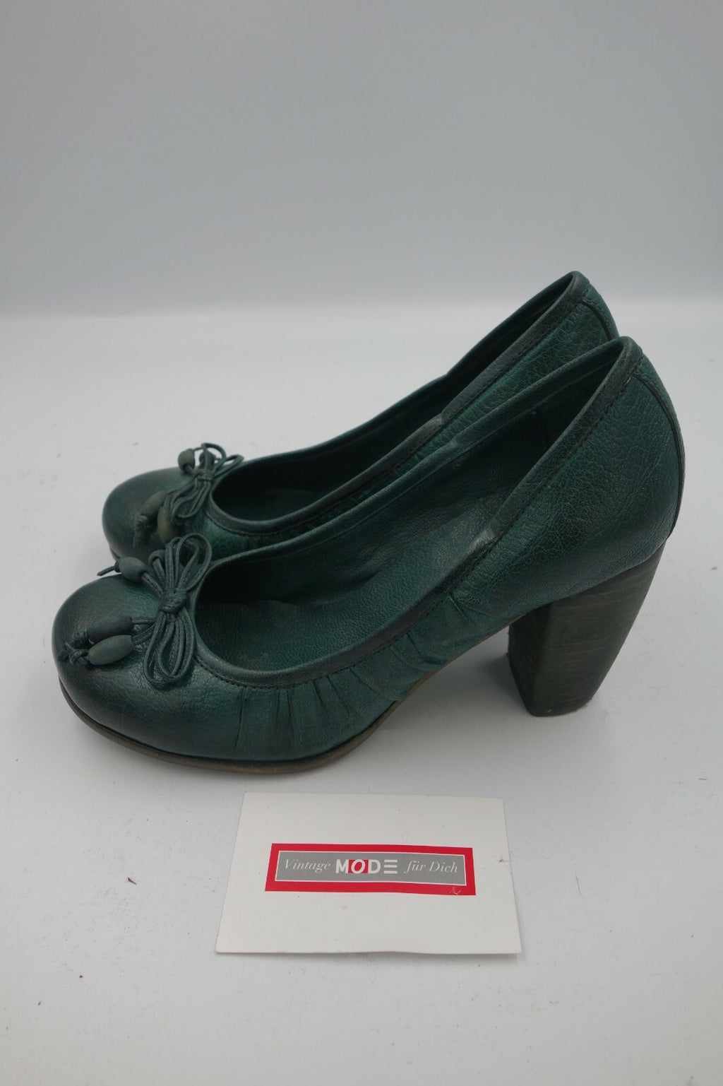 ES0259 Damen Pumps von Vero Cuoio, 35, grün1
