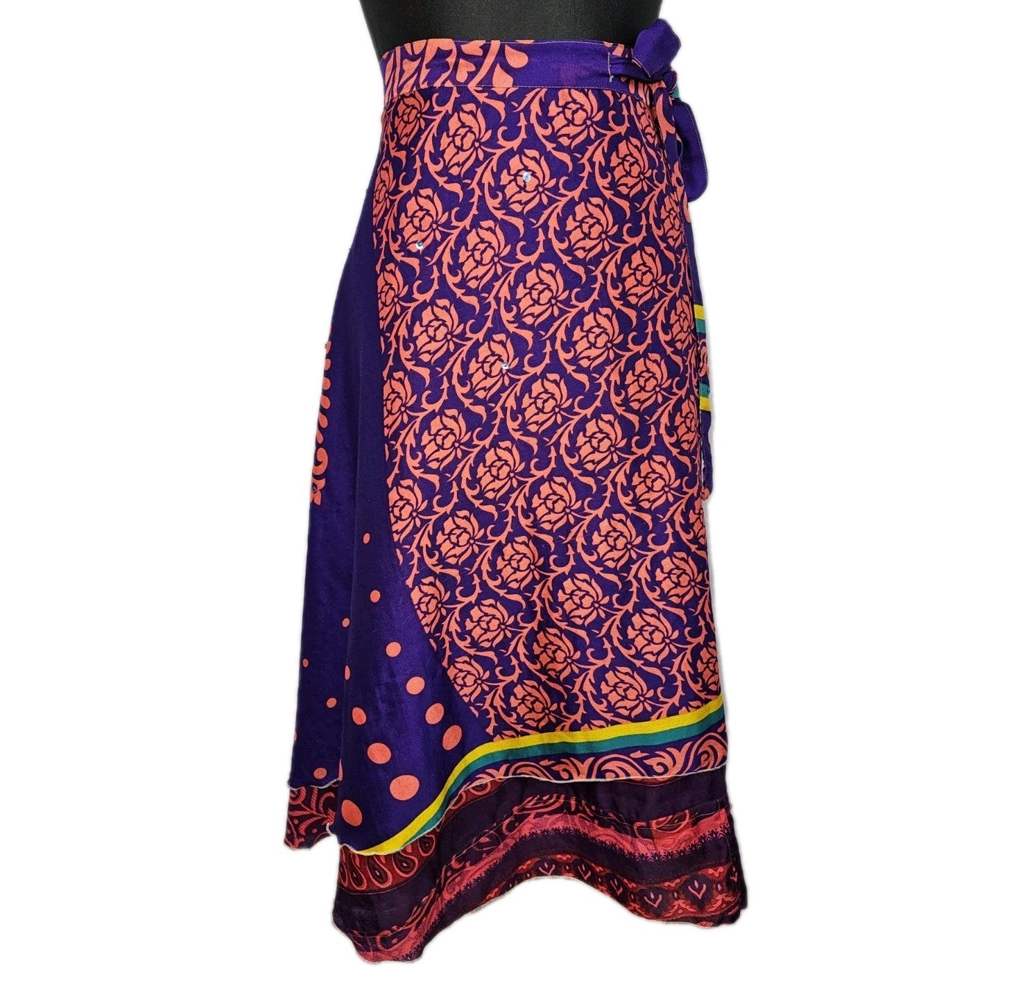 EK6571 Damen Rock- Wickelrock, Mehrfarbig, Einheitsgröße0