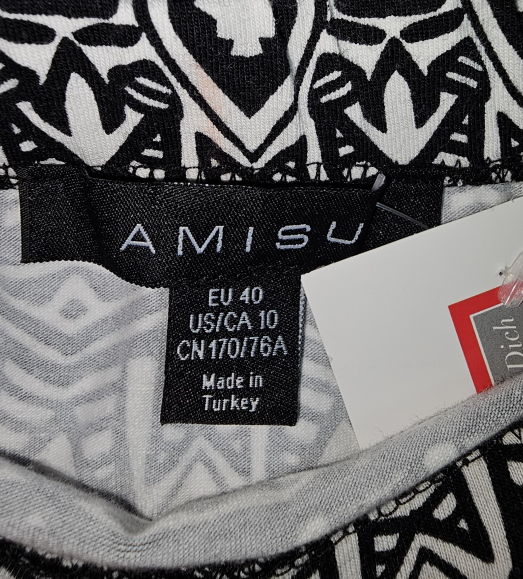 EK7828 Damen Rock von Amisu, schwarz-weiß, Gr.401