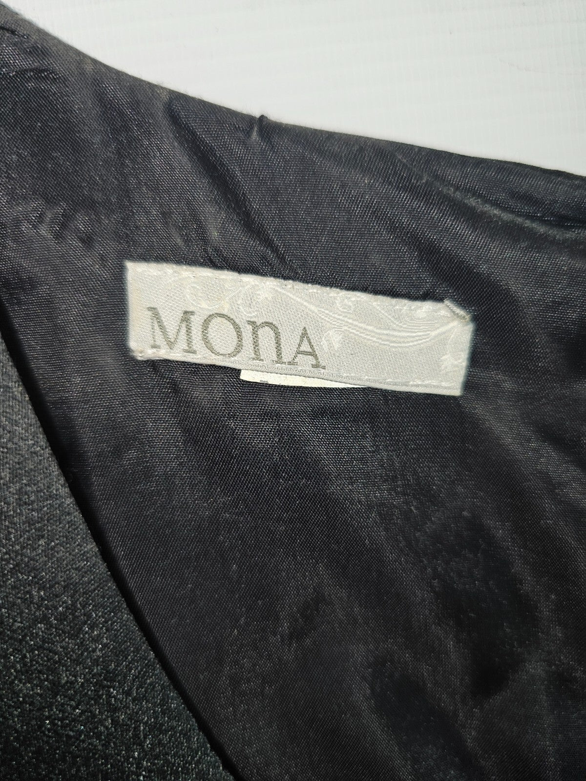 EK2537 Damen Kleid von MONA , Graubeige-schwarz, Gr.. s2
