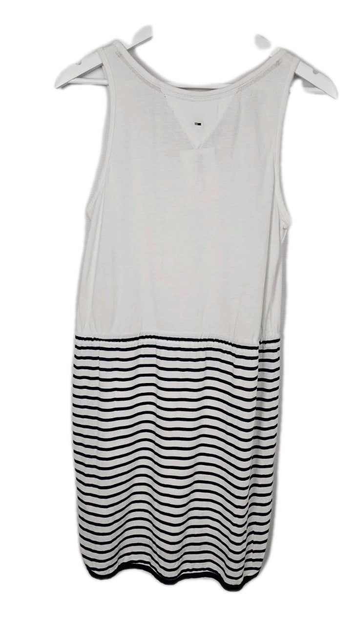 EK5157 Damen Kleid von Tommy Hilfiger Denim,  Weiß, Gr. S4