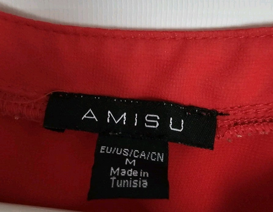 EK9678 Damen Bluse von Amisu, rot, Gr.M1