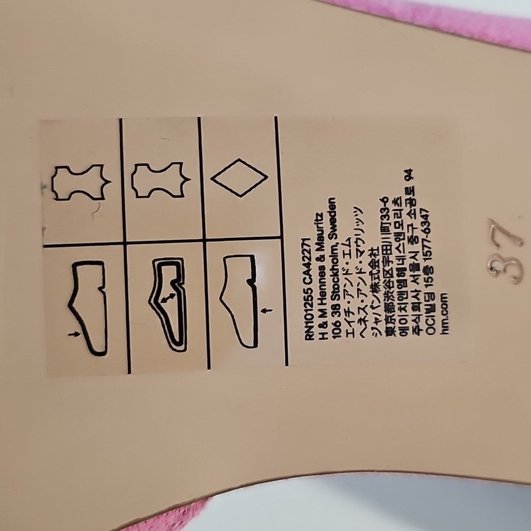 ES786 Damen Ballerina von H&M, rosa, Gr.377
