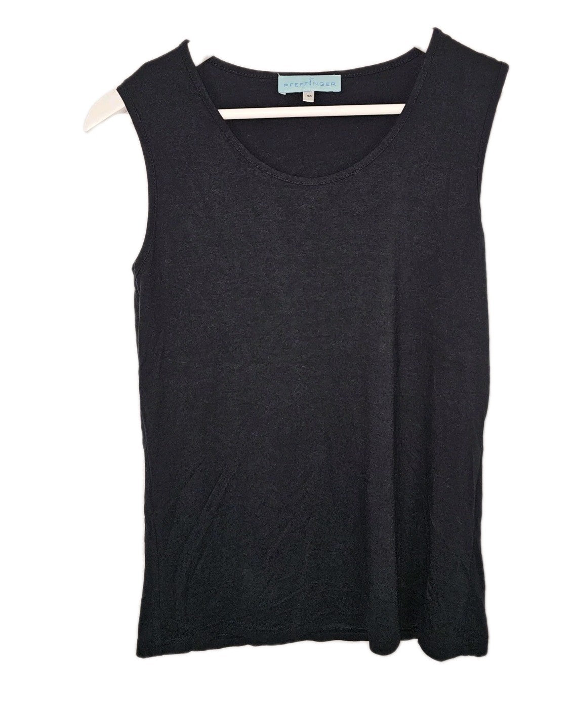 EK9950 Damen Trägershirt von Pfeffinger, schwarz, Gr.360
