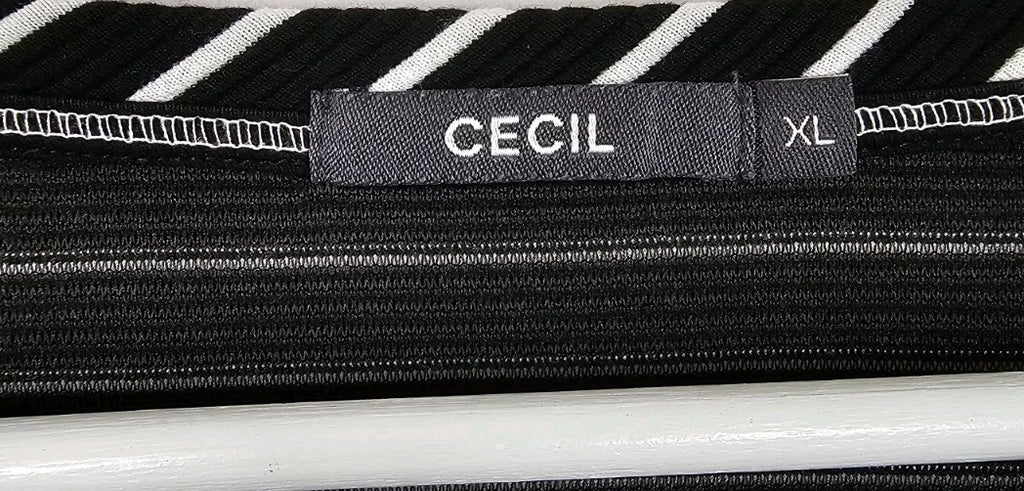 EK9280 Damen T-Shirt Cecil Gr.XL Schwarz Gestreift1