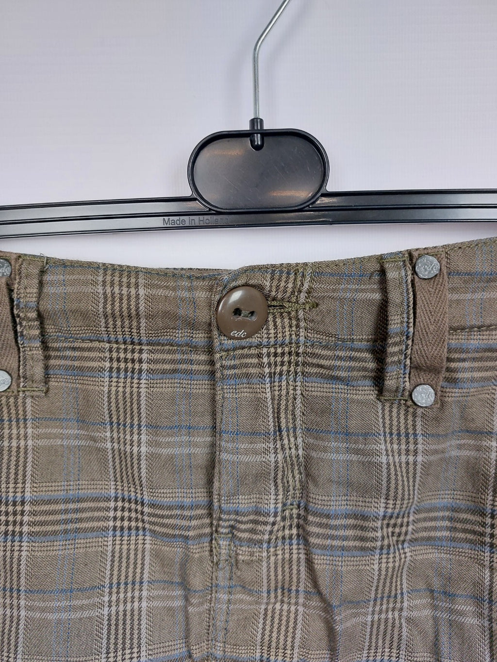 EK4435 Damen Rock von edc by Esprit, braun kariert, Gr. 382