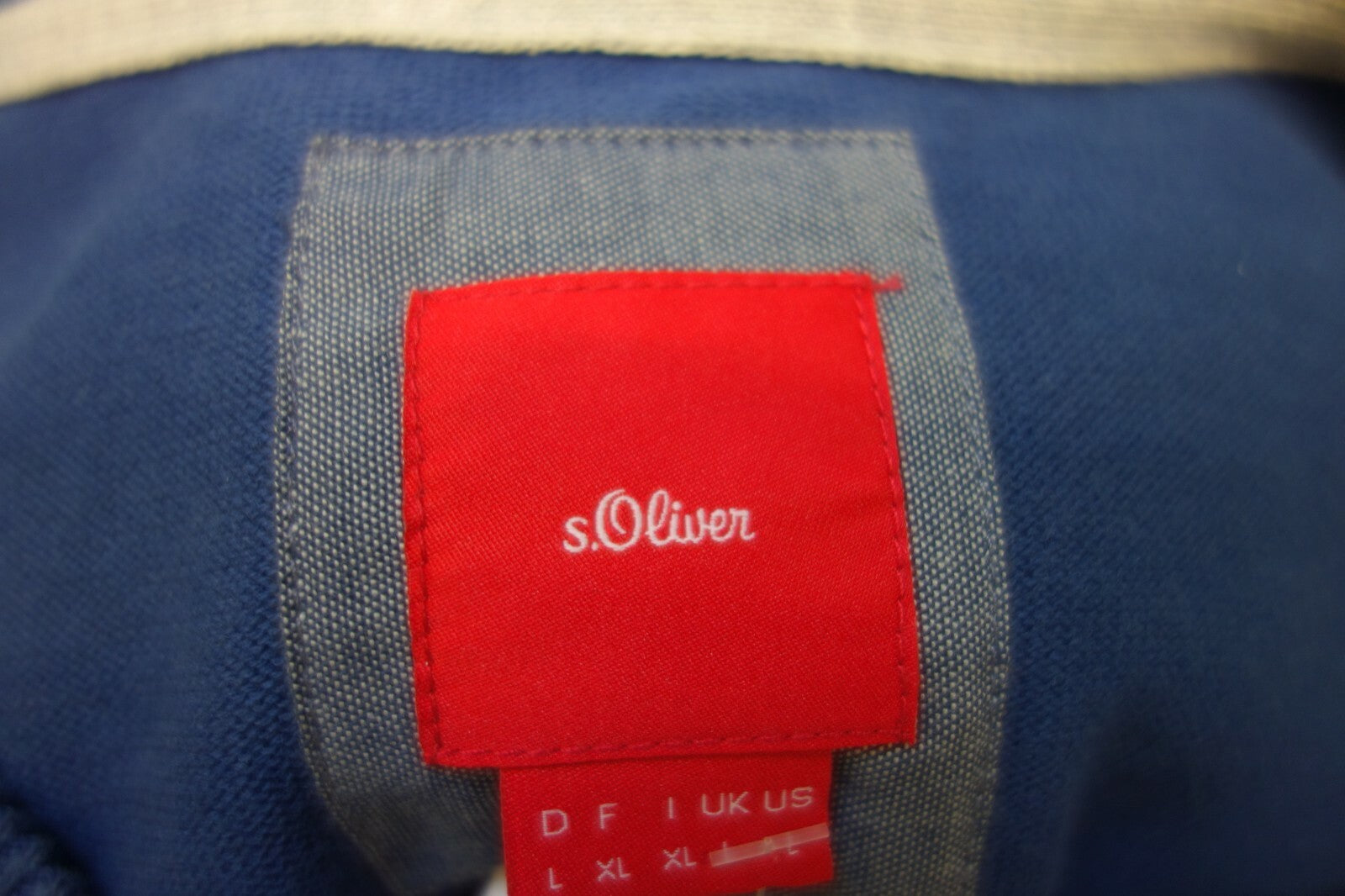 Herren Pullover von S Oliver Gr L 100% Baumwolle blau  e14845