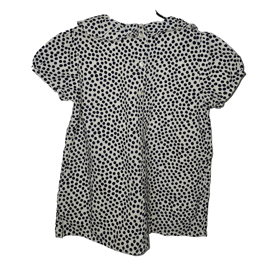 EK8578 Mädchen Bluse von H&M,  Blau/Weiß,  Gr.920