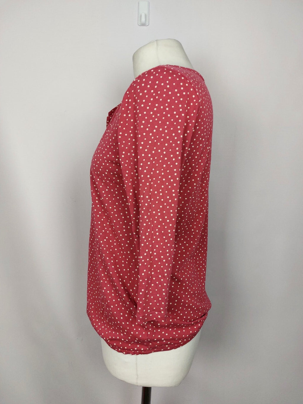 EK2978 Damen Langarmshirt von Tom tailor, rot, gepunktet, Gr. S2