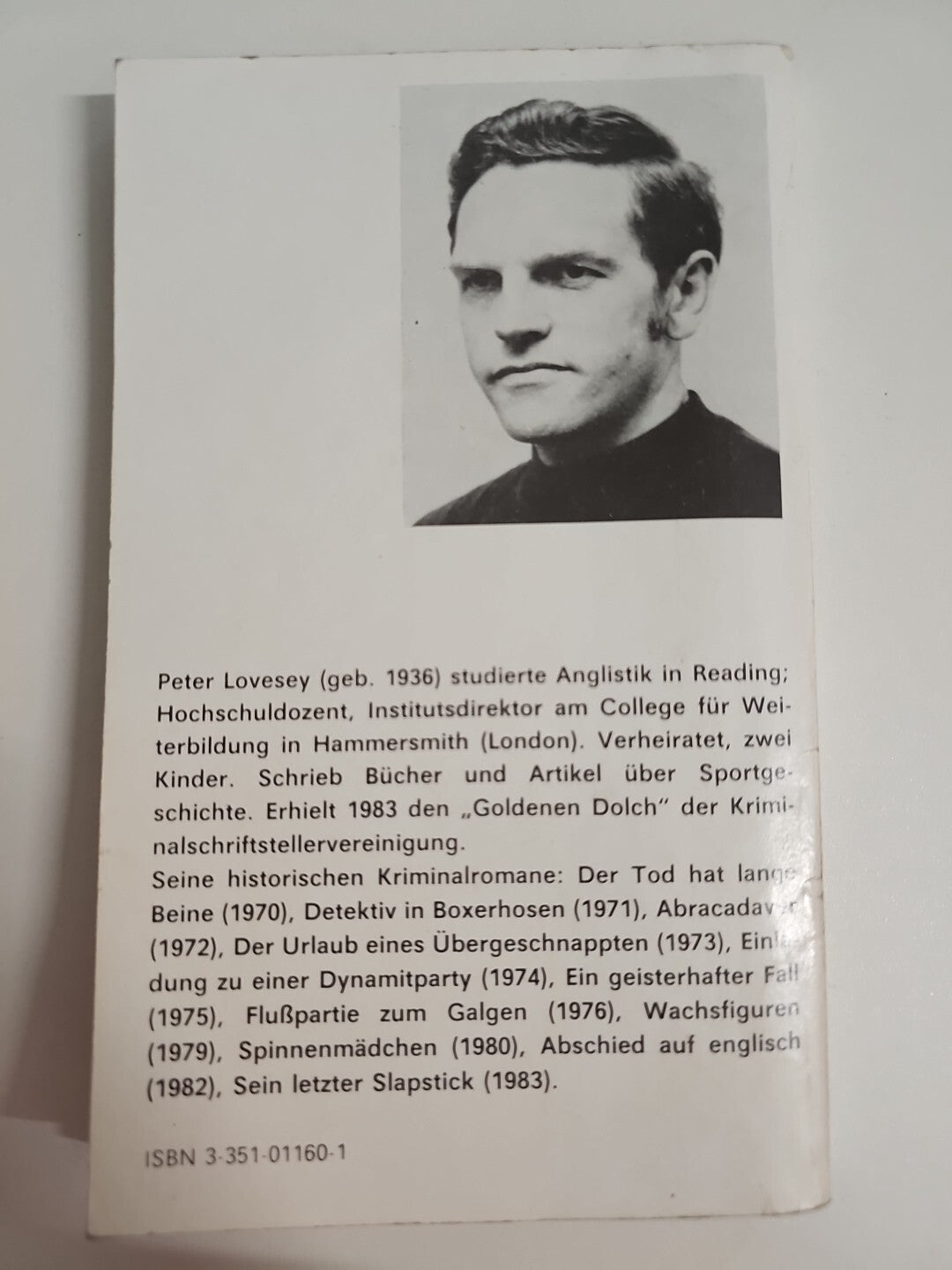 EB1293 Flusspartie zum Galgen, Peter Lovesey 1